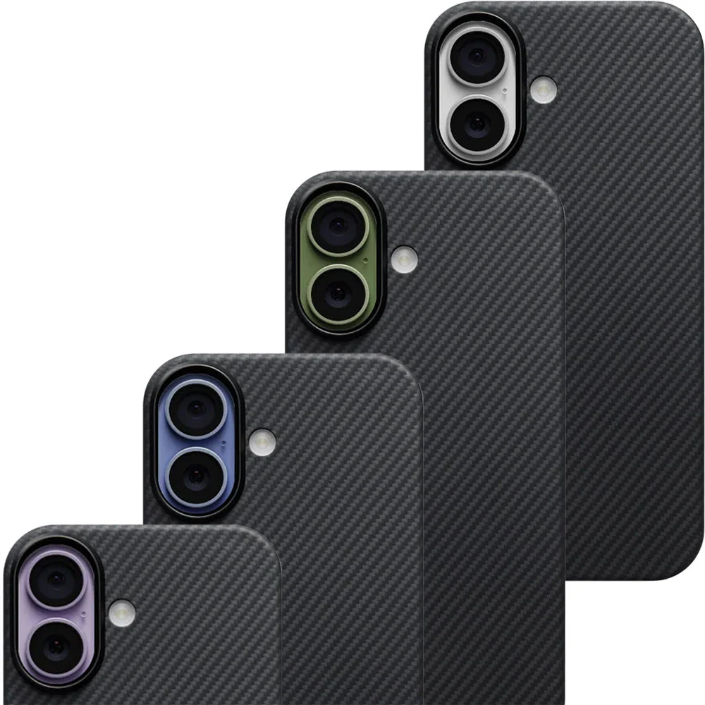 Aramid Handyhülle für iPhone 17, PITAKA Ultra-Slim Case PitaTap mit MagSafe, Schwarz - Image 5