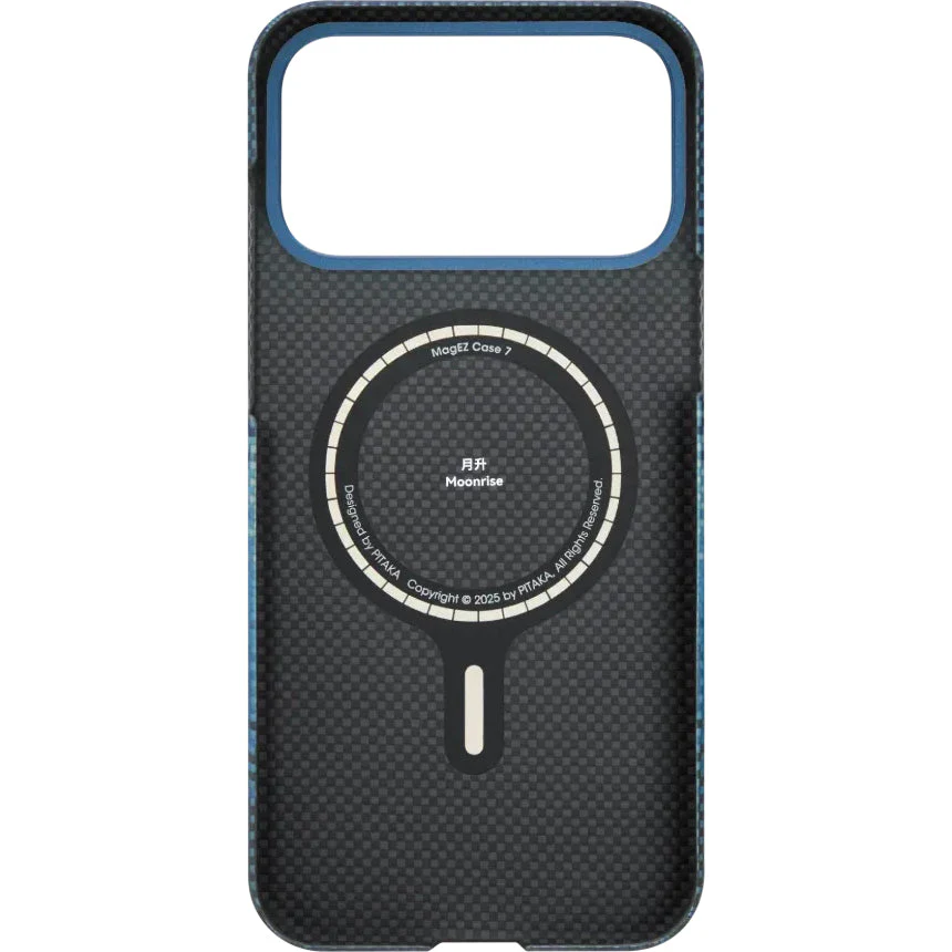 Aramid Handyhülle für iPhone 17 Pro Max, PITAKA Ultra-Slim Case PitaTap mit MagSafe, Blau - Image 2