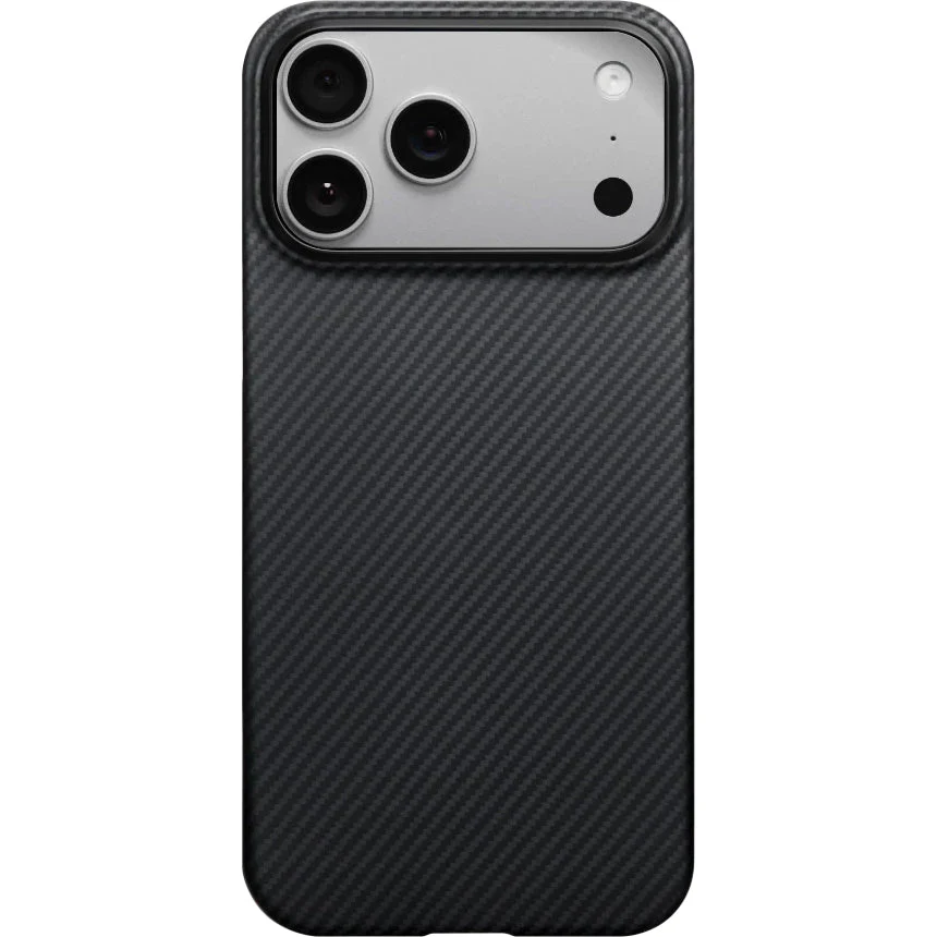 Aramid Handyhülle für iPhone 17 Pro Max, PITAKA Ultra-Slim Case PitaTap mit MagSafe, Schwarz - Image 2