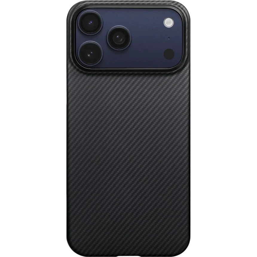 Aramid Handyhülle für iPhone 17 Pro Max, PITAKA Ultra-Slim Case PitaTap mit MagSafe, Schwarz - Image 3