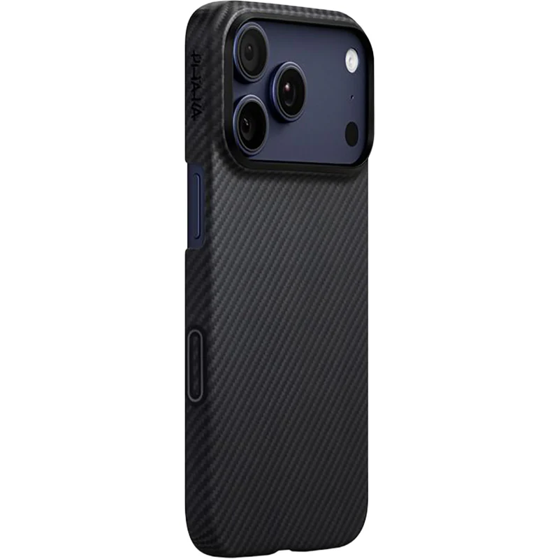 Aramid Handyhülle für iPhone 17 Pro Max, PITAKA Ultra-Slim Case PitaTap mit MagSafe, Schwarz - Image 4
