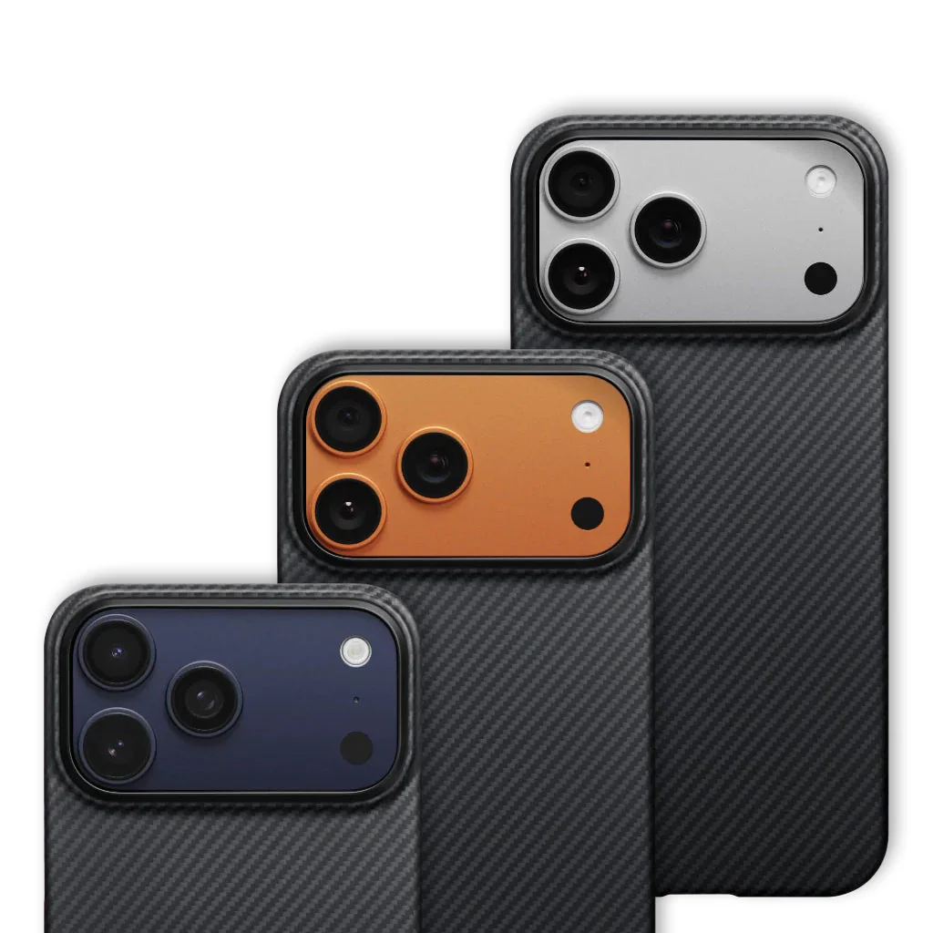 Aramid Handyhülle für iPhone 17 Pro Max, PITAKA Ultra-Slim Case PitaTap mit MagSafe, Schwarz - Image 5