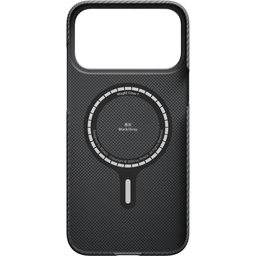 Aramid Handyhülle für iPhone 17 Pro, PITAKA Ultra-Slim Case PitaTap mit MagSafe, Schwarz - Image 8