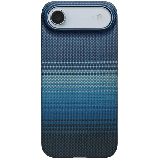 Aramid Handyhülle für iPhone Air, PITAKA Ultra-Slim Case PitaTap mit MagSafe, Blau