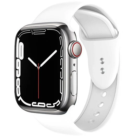 Armband Crong Sport Liquid Band für Apple Watch 49/46/45/44 mm, Weiß
