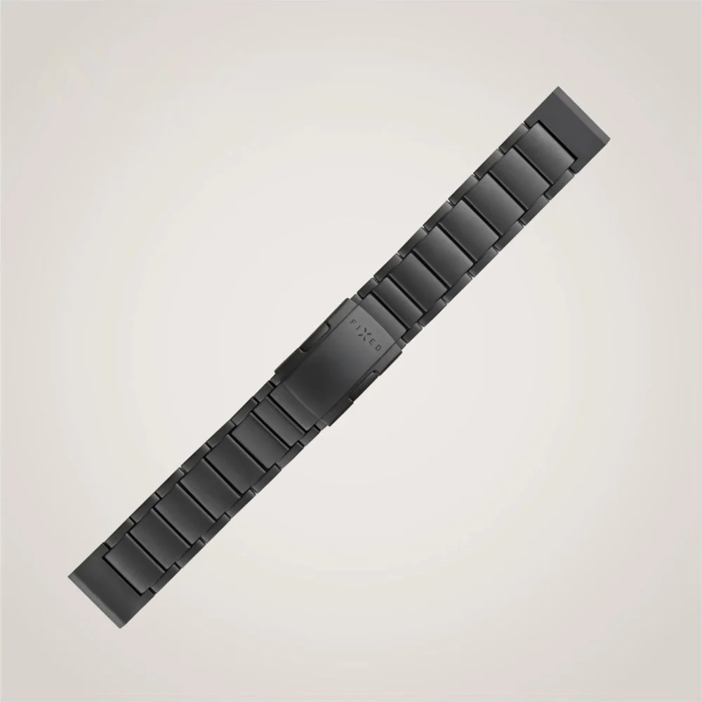 Armband Fixed Titanium Strap für Garmin Fenix 8 Pro (47 mm) / 8 / E / 7 Pro / 7 / 6 Pro / 6, QuickFit 22 mm, Schwarz - Image 3