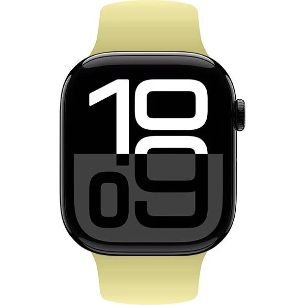 Armband für Apple Watch 38/40/41/42 mm, Crong Sport Liquid Band, Gelb - Image 5