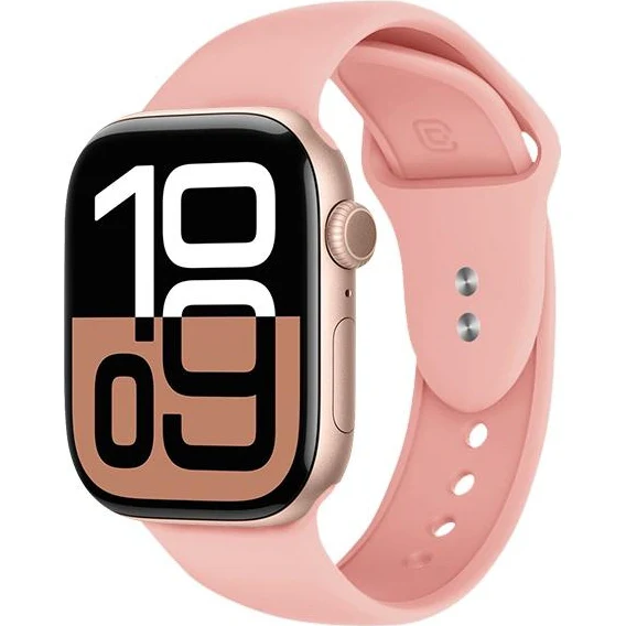 Armband für Apple Watch 38/40/41/42 mm, Crong Sport Liquid Band, Rosa - Image 4