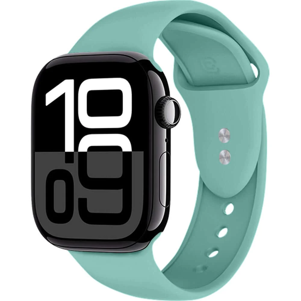 Armband für Apple Watch 38/40/41/42 mm, Crong Sport Liquid Band, Türkis - Image 4