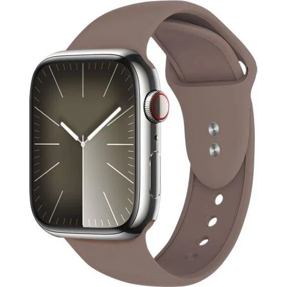 Armband für Apple Watch 38/40/41/42 mm, Crong Sport Liquid Band, Braun - Image 6