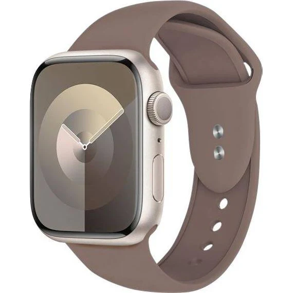 Armband für Apple Watch 38/40/41/42 mm, Crong Sport Liquid Band, Braun - Image 7