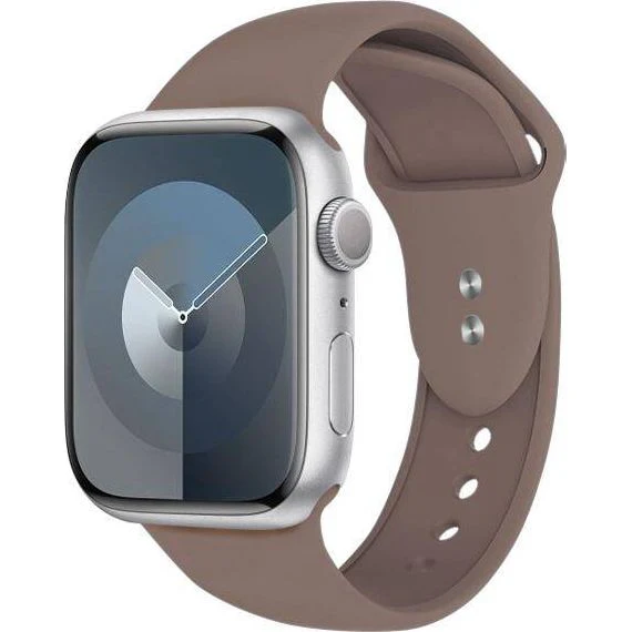 Armband für Apple Watch 38/40/41/42 mm, Crong Sport Liquid Band, Braun - Image 8