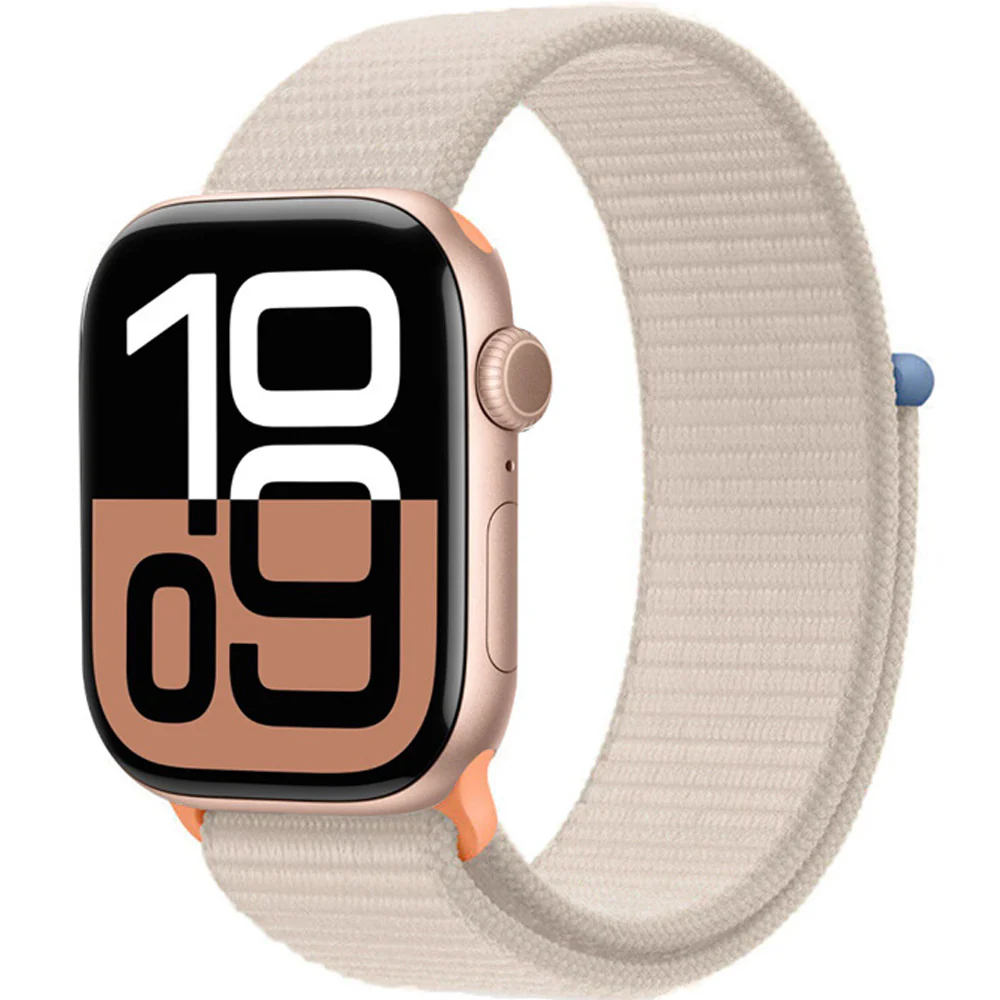 Armband für Apple Watch 42/41/40/38 mm, Crong Nylon, Beige - Image 2