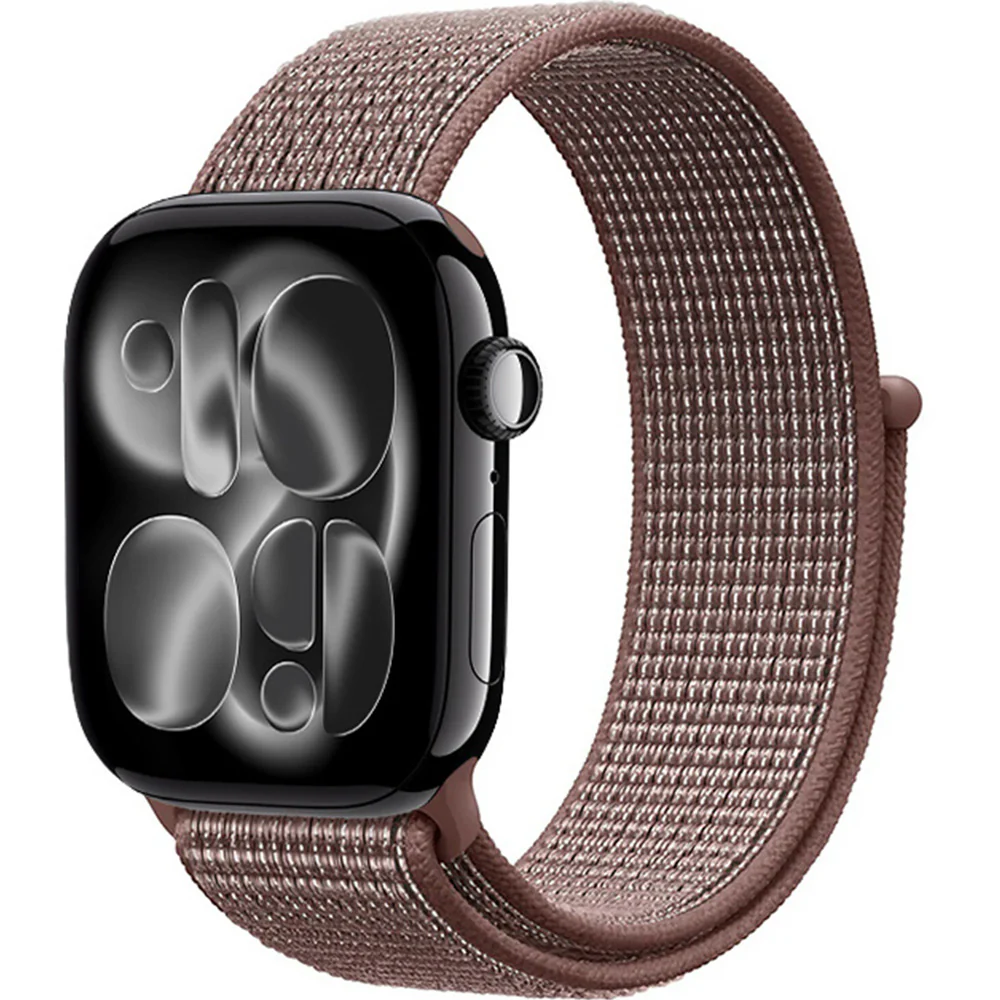 Armband für Apple Watch 42/41/40/38 mm, Crong Nylon, Braun - Image 2