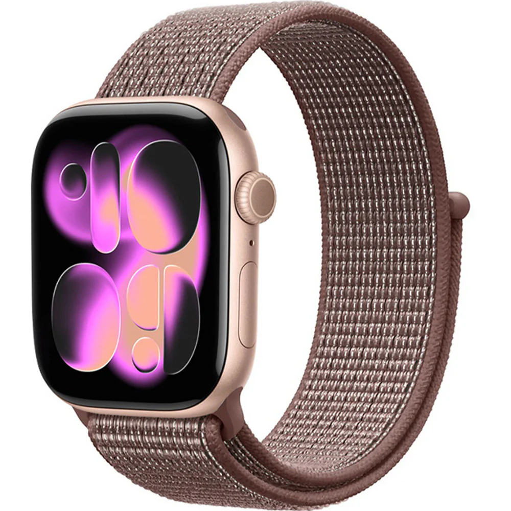 Armband für Apple Watch 42/41/40/38 mm, Crong Nylon, Braun - Image 3