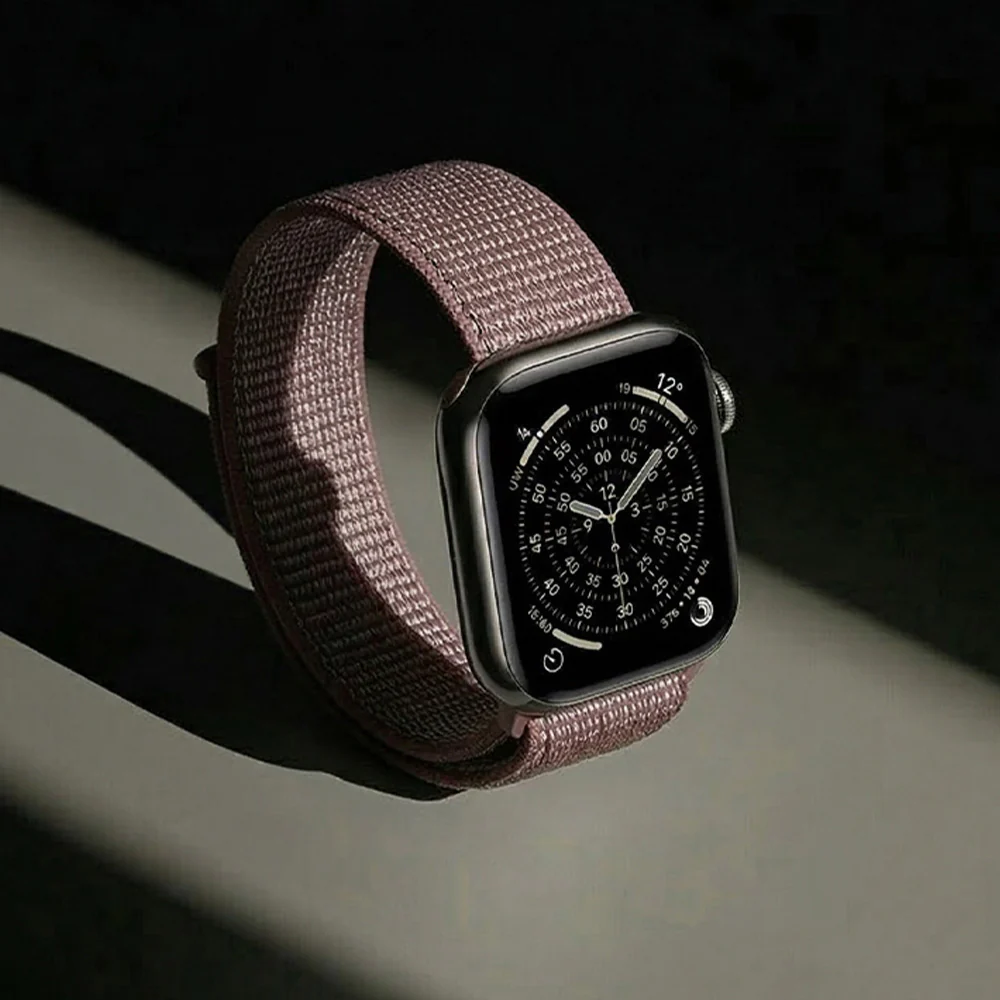 Armband für Apple Watch 42/41/40/38 mm, Crong Nylon, Braun - Image 7