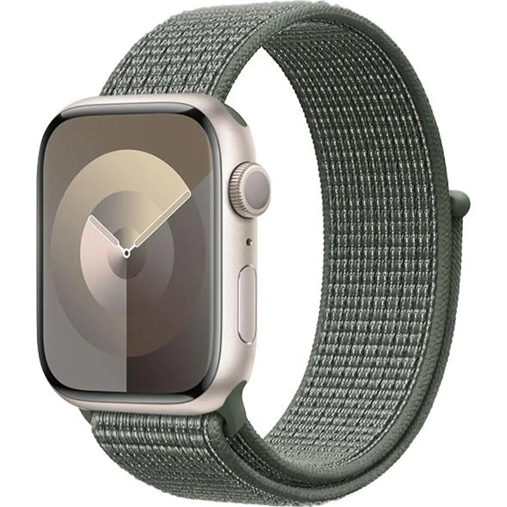 Armband für Apple Watch 42/41/40/38 mm, Crong Nylon, Dunkelgrün - Image 3