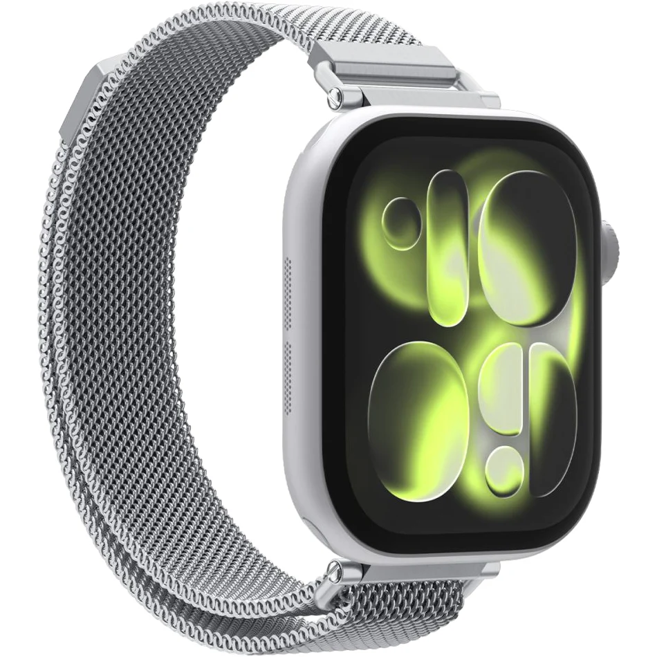 Armband für Apple Watch 42/41/40/38mm, Spigen WBM4, Silbern - Image 6