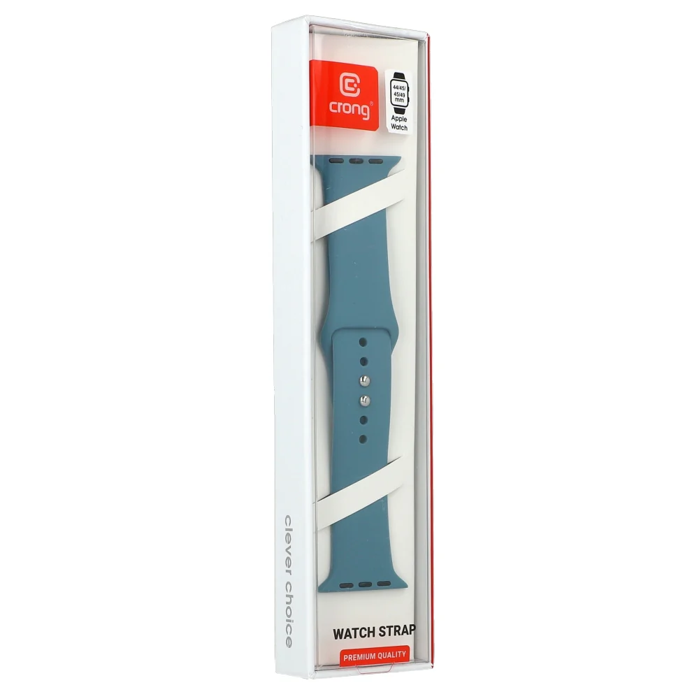 Armband für Apple Watch 44/45/46/49 mm, Crong Sport Liquid Band, Blau - Image 8
