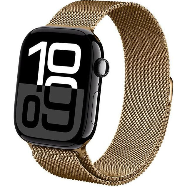 Armband für Apple Watch 49/46/45/44/42 mm, Crong Milano Steel Band, Rosegold - Image 4