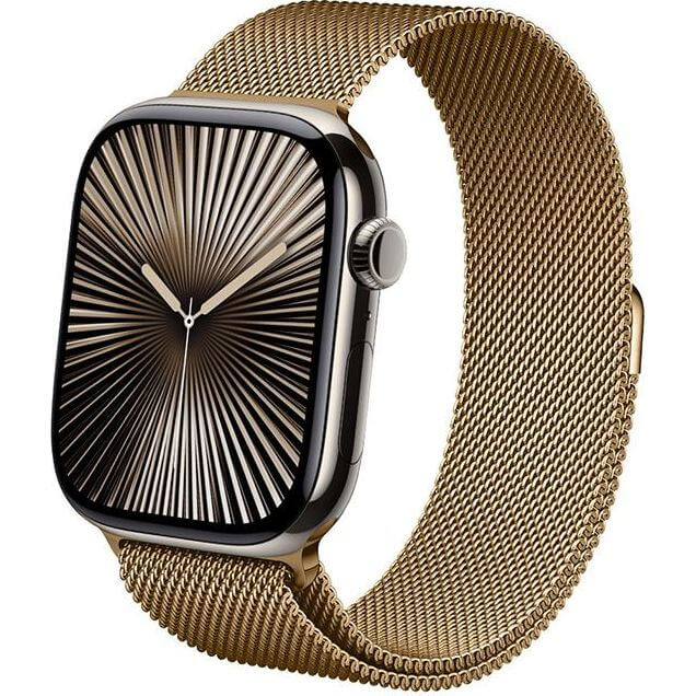 Armband für Apple Watch 49/46/45/44/42 mm, Crong Milano Steel Band, Rosegold - Image 5