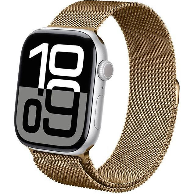 Armband für Apple Watch 49/46/45/44/42 mm, Crong Milano Steel Band, Rosegold - Image 6