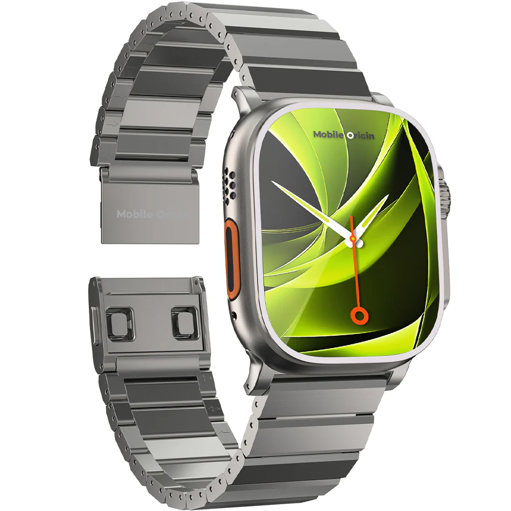 Armband für Apple Watch 49/46/45/44 mm, Mobile Origin Titanium Band Modena, Titan - Image 3