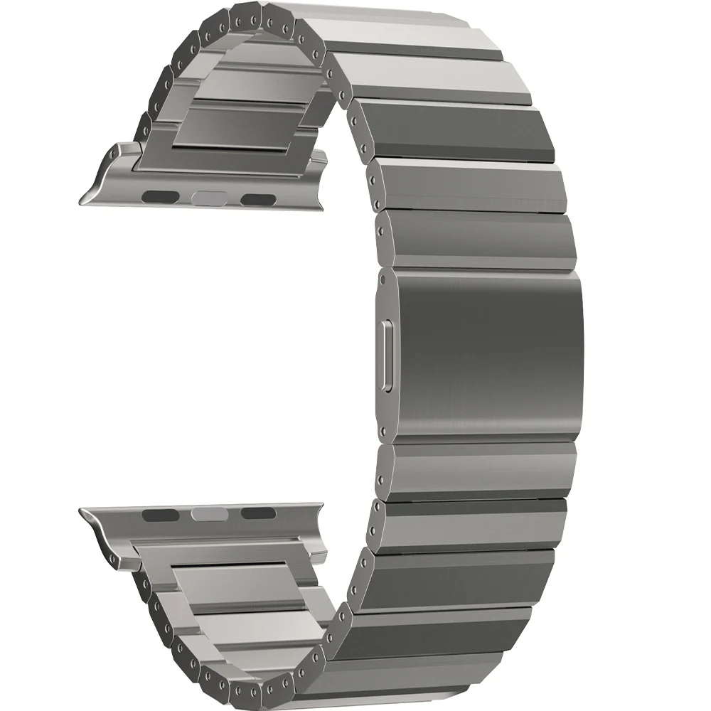 Armband für Apple Watch 49/46/45/44 mm, Mobile Origin Titanium Band Modena, Titan - Image 4
