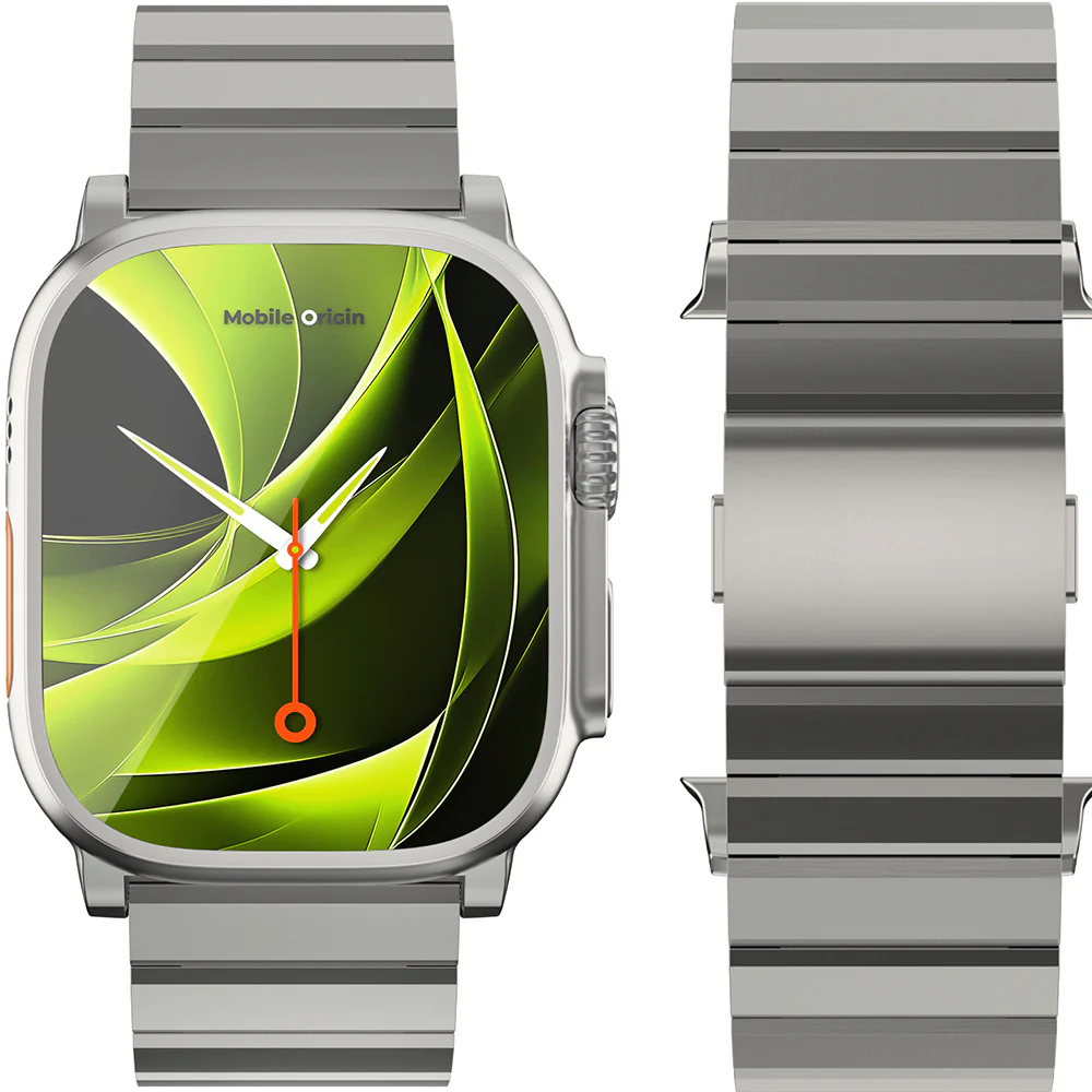 Armband für Apple Watch 49/46/45/44 mm, Mobile Origin Titanium Band Modena, Titan - Image 5