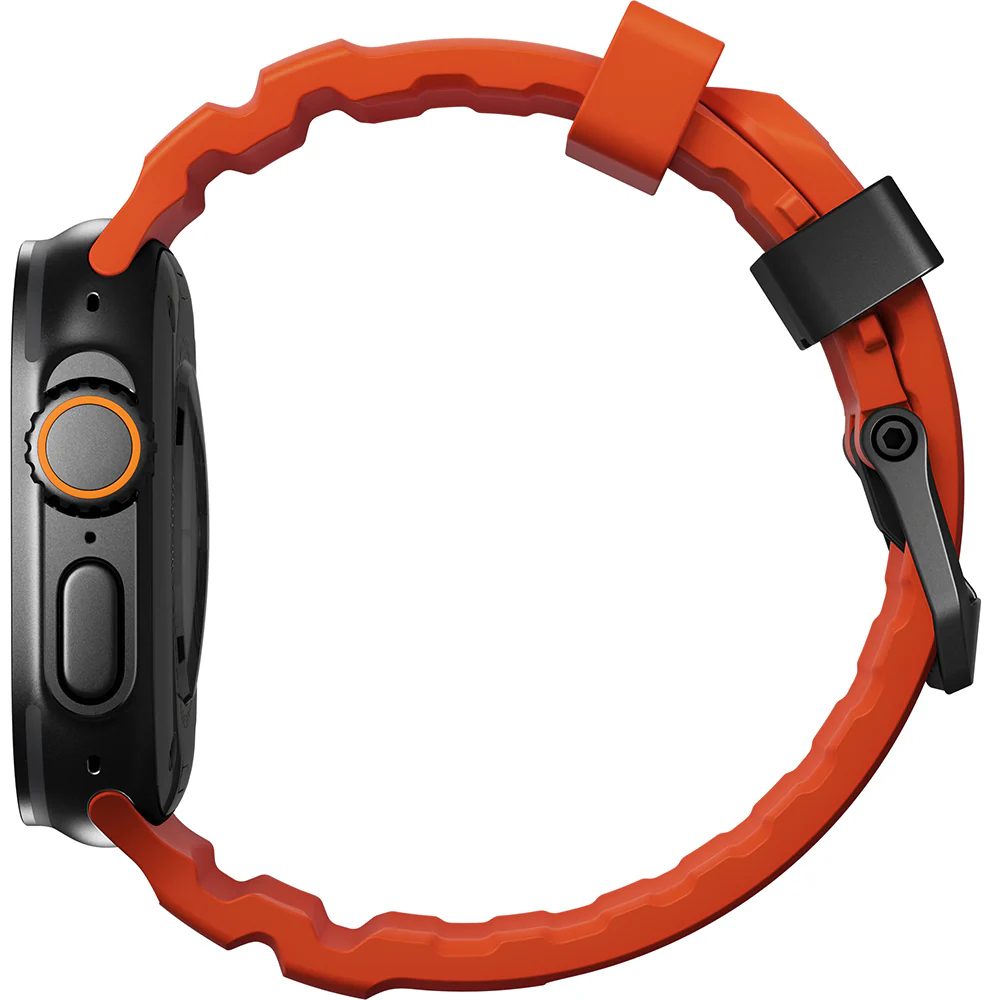 Armband für Apple Watch 49/46/45/44 mm, Nomad Rocky Point Band, Orange-Schwarz - Image 3