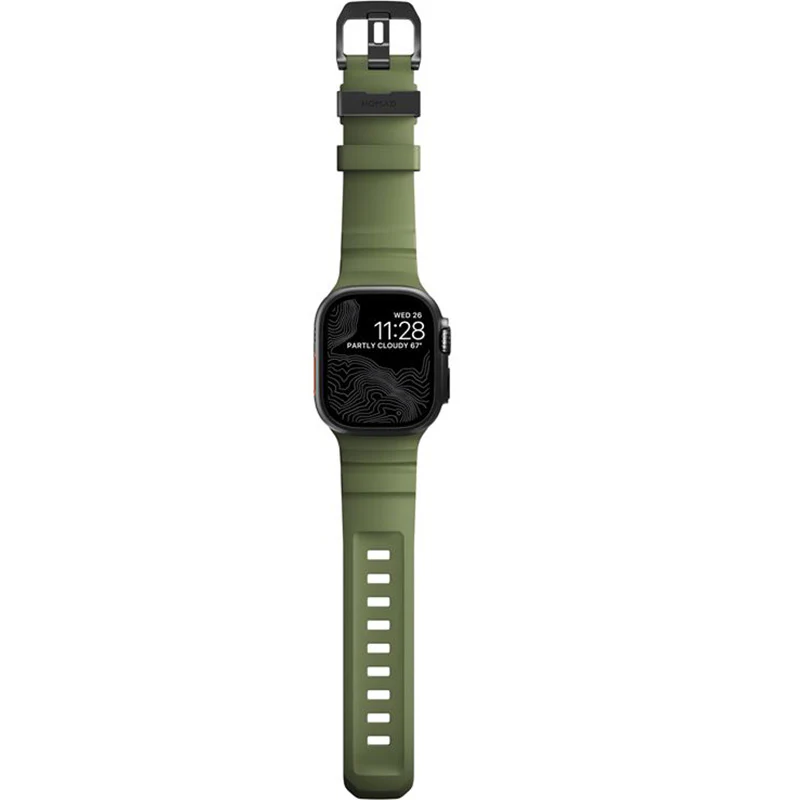 Armband für Apple Watch 49/46/45/44 mm, Nomad Rocky Point Band, Dunkelgrün - Image 5