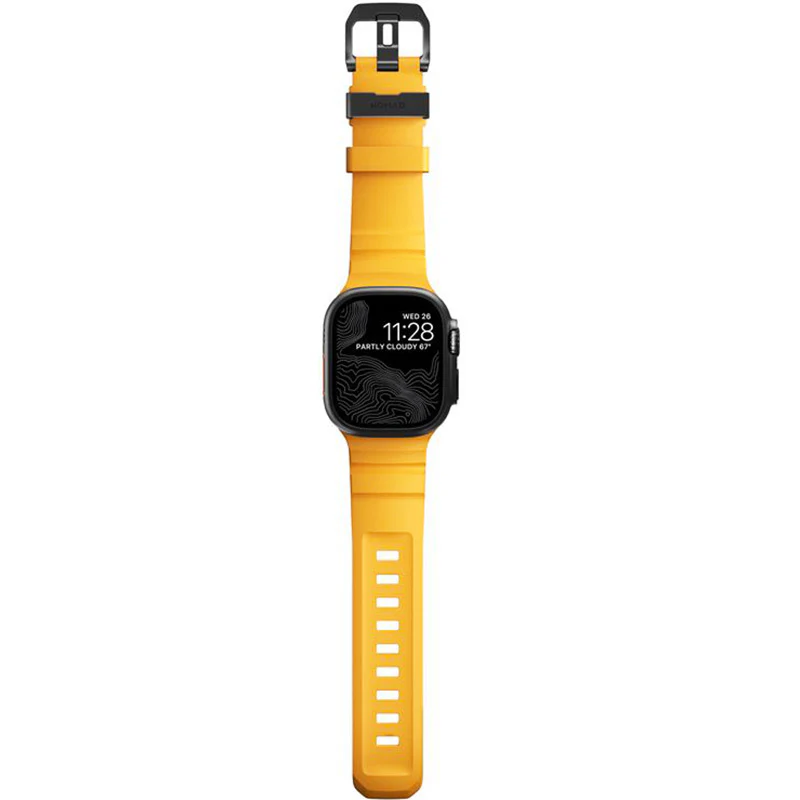 Armband für Apple Watch 49/46/45/44 mm, Nomad Rocky Point Band, Gelb - Image 5