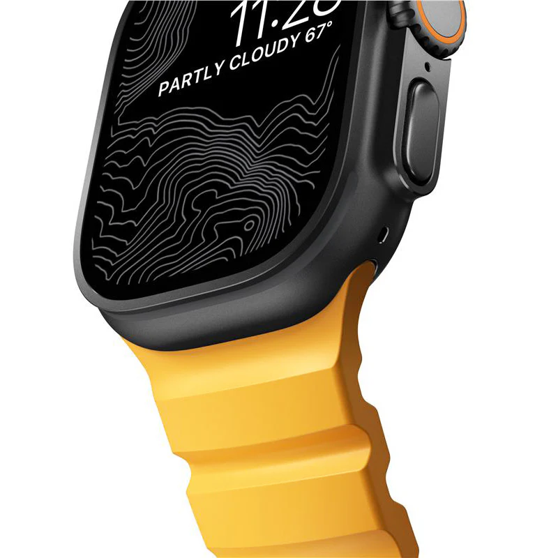 Armband für Apple Watch 49/46/45/44 mm, Nomad Rocky Point Band, Gelb - Image 8