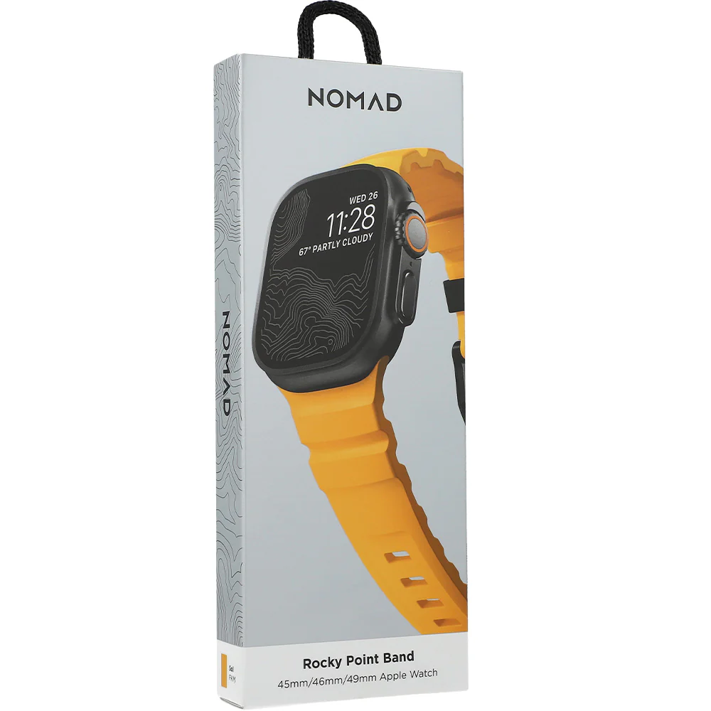 Armband für Apple Watch 49/46/45/44 mm, Nomad Rocky Point Band, Gelb - Image 9