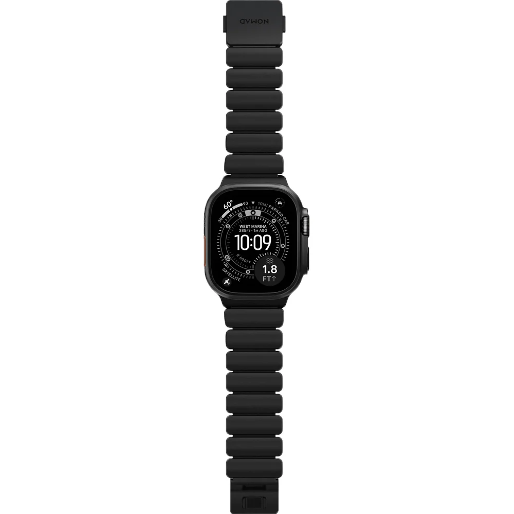 Armband für Apple Watch 49/46/45/44 mm, Nomad Stratos Band, Schwarzer Titan - Image 11