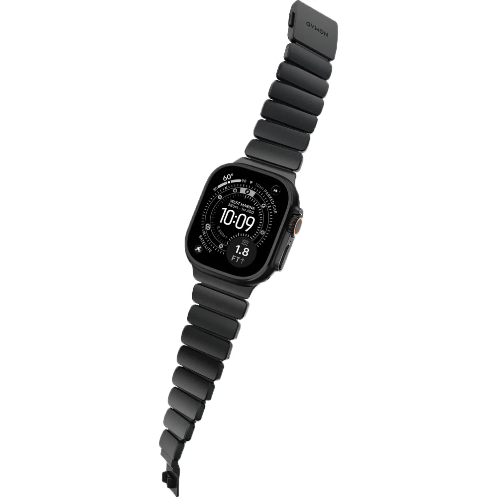 Armband für Apple Watch 49/46/45/44 mm, Nomad Stratos Band, Schwarzer Titan - Image 7