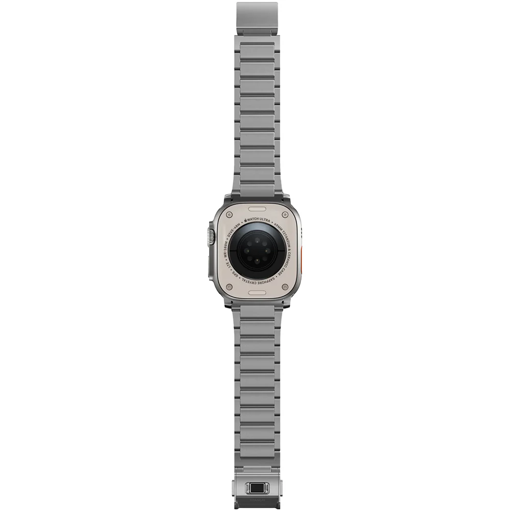 Armband für Apple Watch 49/46/45/44 mm, Nomad Titanium Band, Silbern - Image 10
