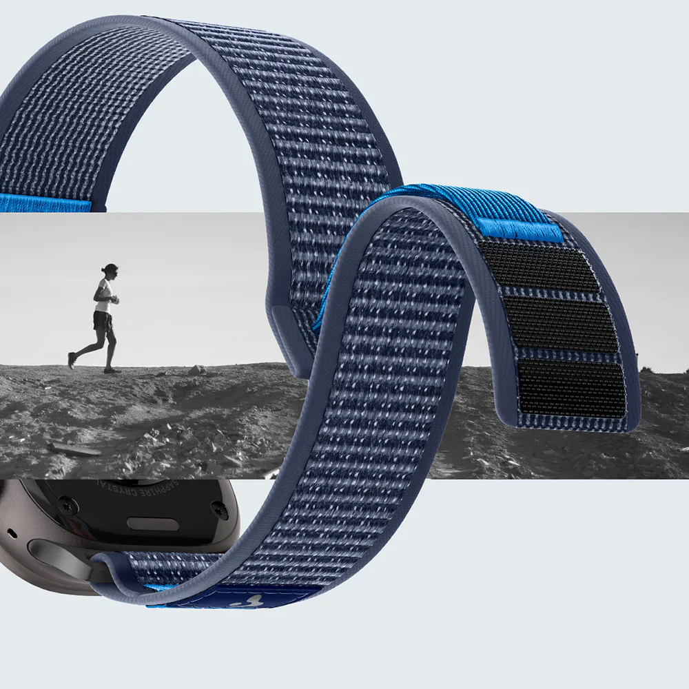 Armband für Apple Watch 49/46/45/44 mm, Spigen Athlex Air 2, Dunkelblau - Image 6