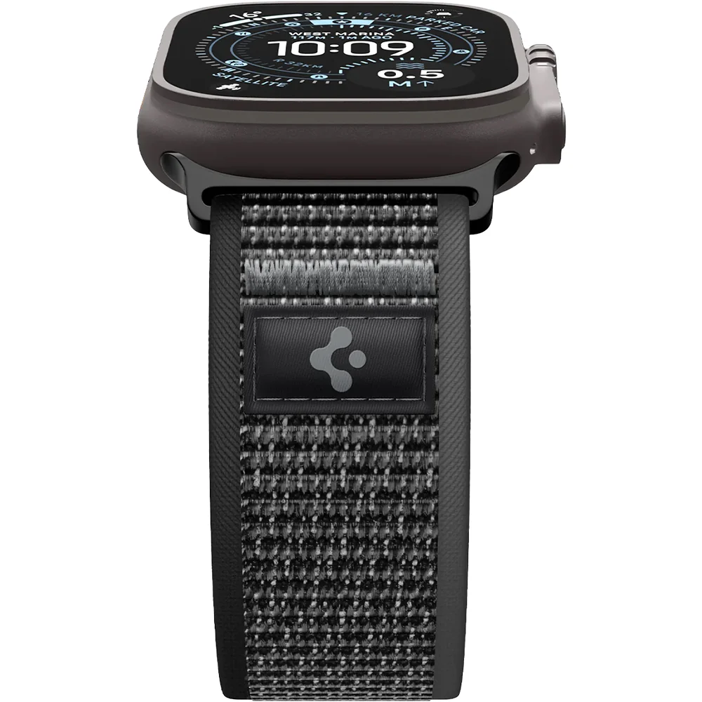Armband für Apple Watch 49/46/45/44 mm, Spigen Athlex Air 2, Schwarz-Grau - Image 10