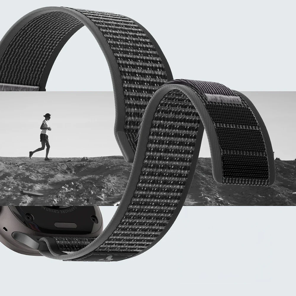 Armband für Apple Watch 49/46/45/44 mm, Spigen Athlex Air 2, Schwarz-Grau - Image 6