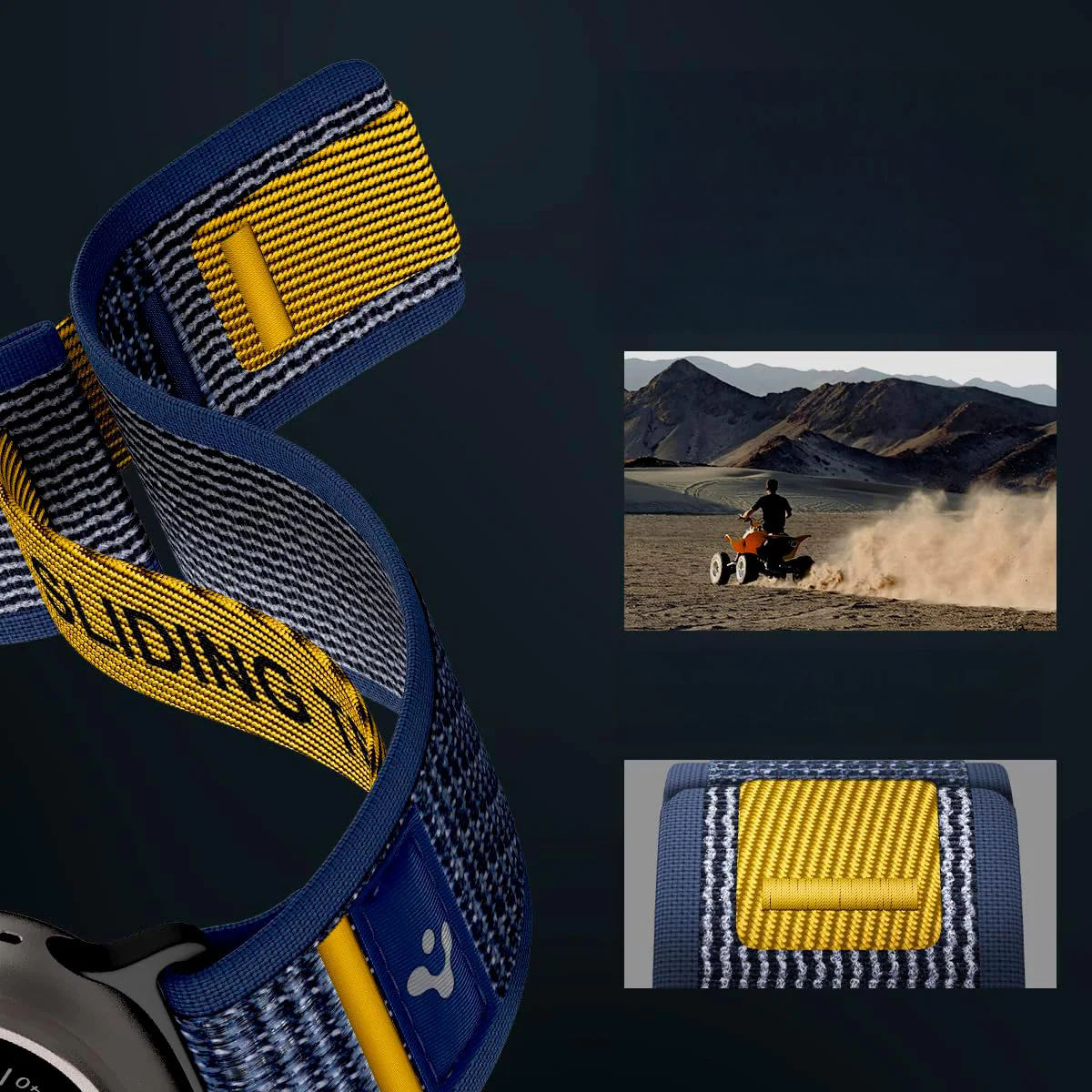 Armband für Apple Watch 49/46/45/44 mm, Spigen Athlex Air, Dunkelblau - Image 12