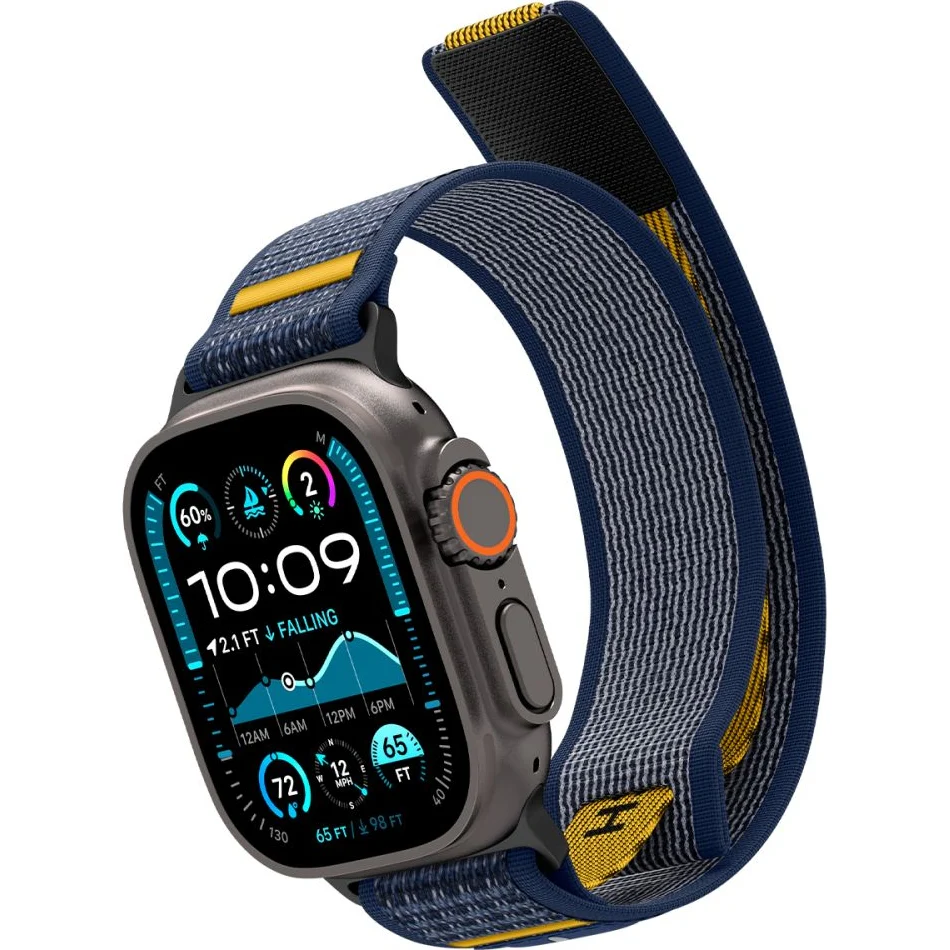 Armband für Apple Watch 49/46/45/44 mm, Spigen Athlex Air, Dunkelblau - Image 4