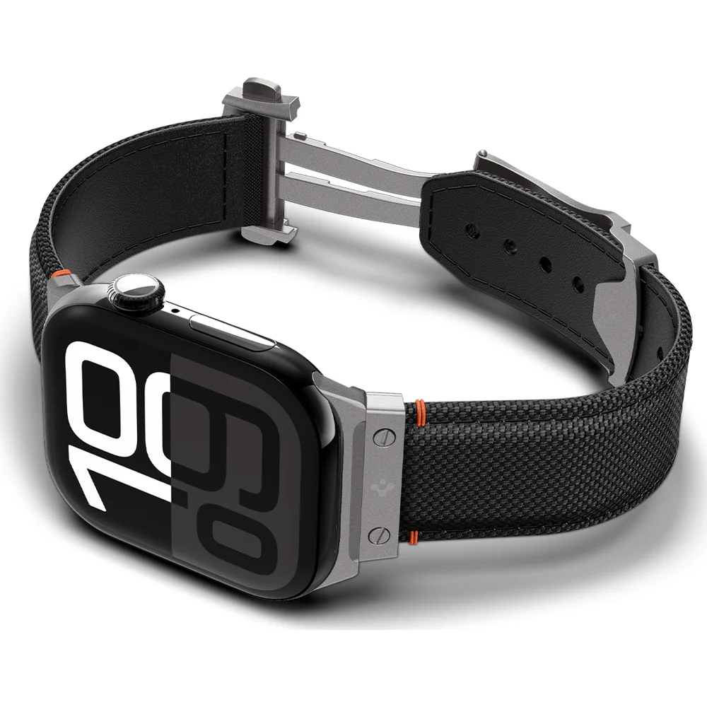 Armband für Apple Watch 49/46/45/44 mm, Spigen Classic Fit Band, Schwarz - Image 11