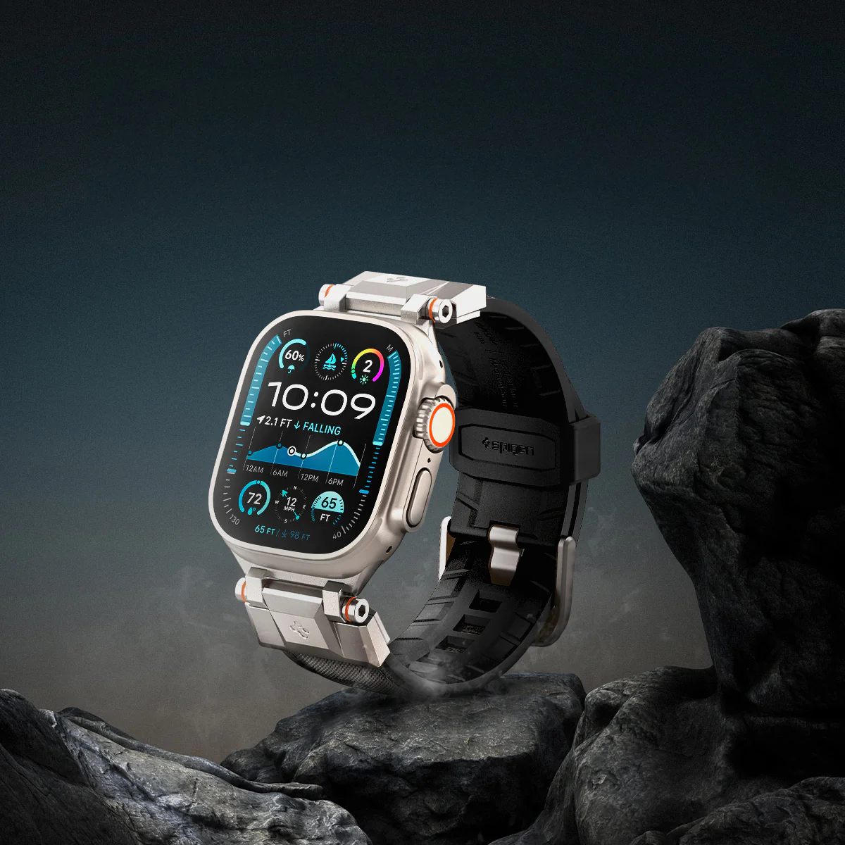 Armband für Apple Watch 49/46/45/44 mm, Spigen DuraPro Armor, Grau - Image 10