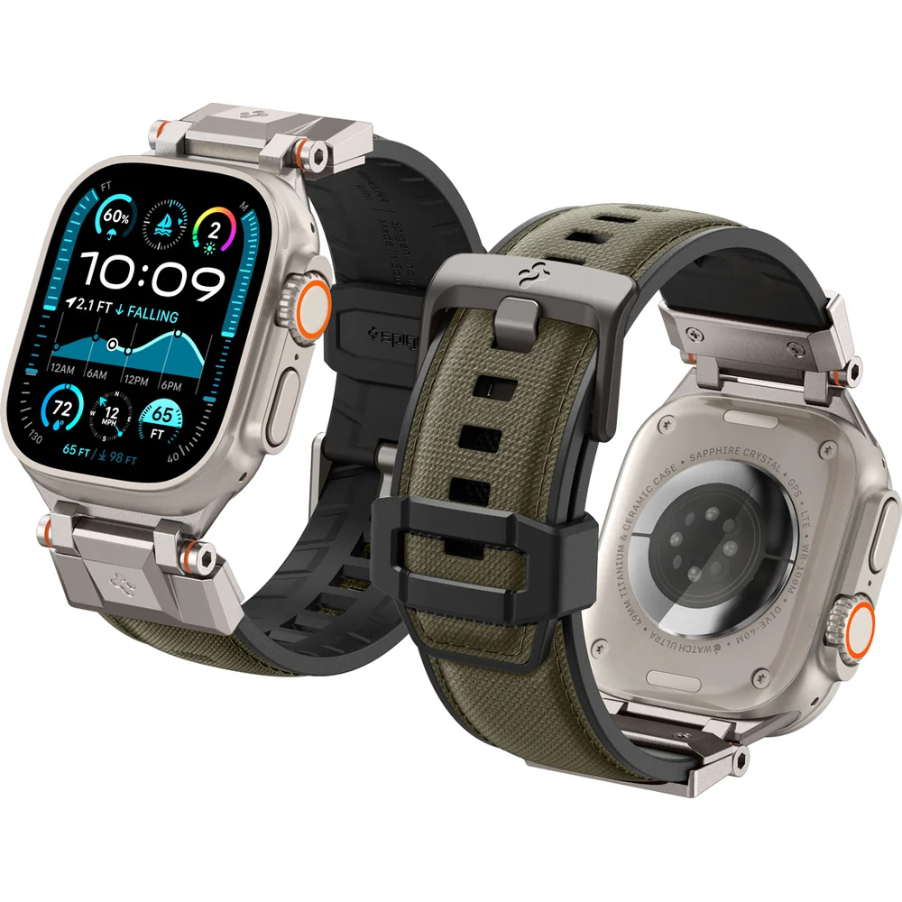 Armband für Apple Watch 49/46/45/44 mm, Spigen DuraPro Armor, Grün - Image 8