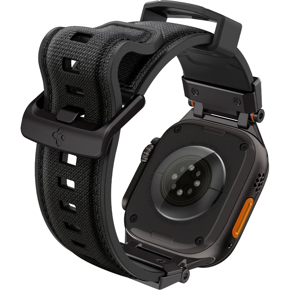 Armband für Apple Watch 49/46/45/44 mm, Spigen DuraPro Armor, Schwarz - Image 2