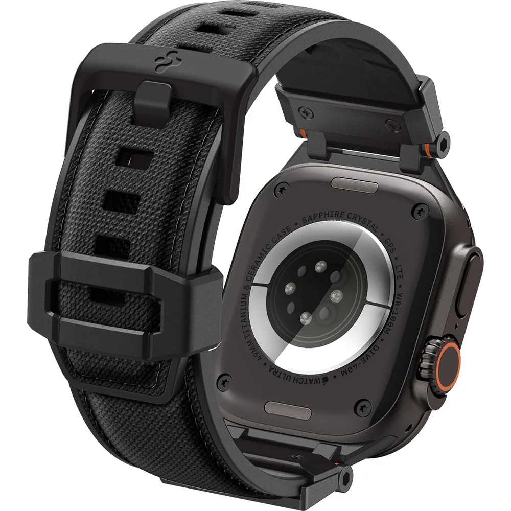 Armband für Apple Watch 49/46/45/44 mm, Spigen DuraPro Armor, Schwarz - Image 4