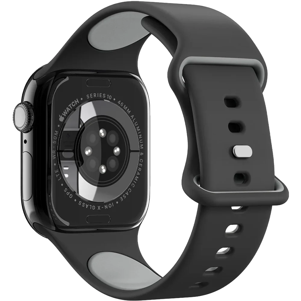 Armband für Apple Watch 49/46/45/44 mm, Spigen Nano Pop, Schwarz - Image 11
