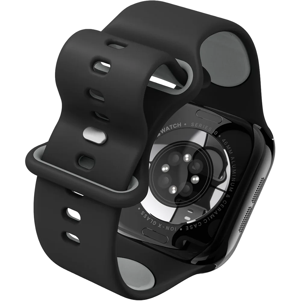 Armband für Apple Watch 49/46/45/44 mm, Spigen Nano Pop, Schwarz - Image 12
