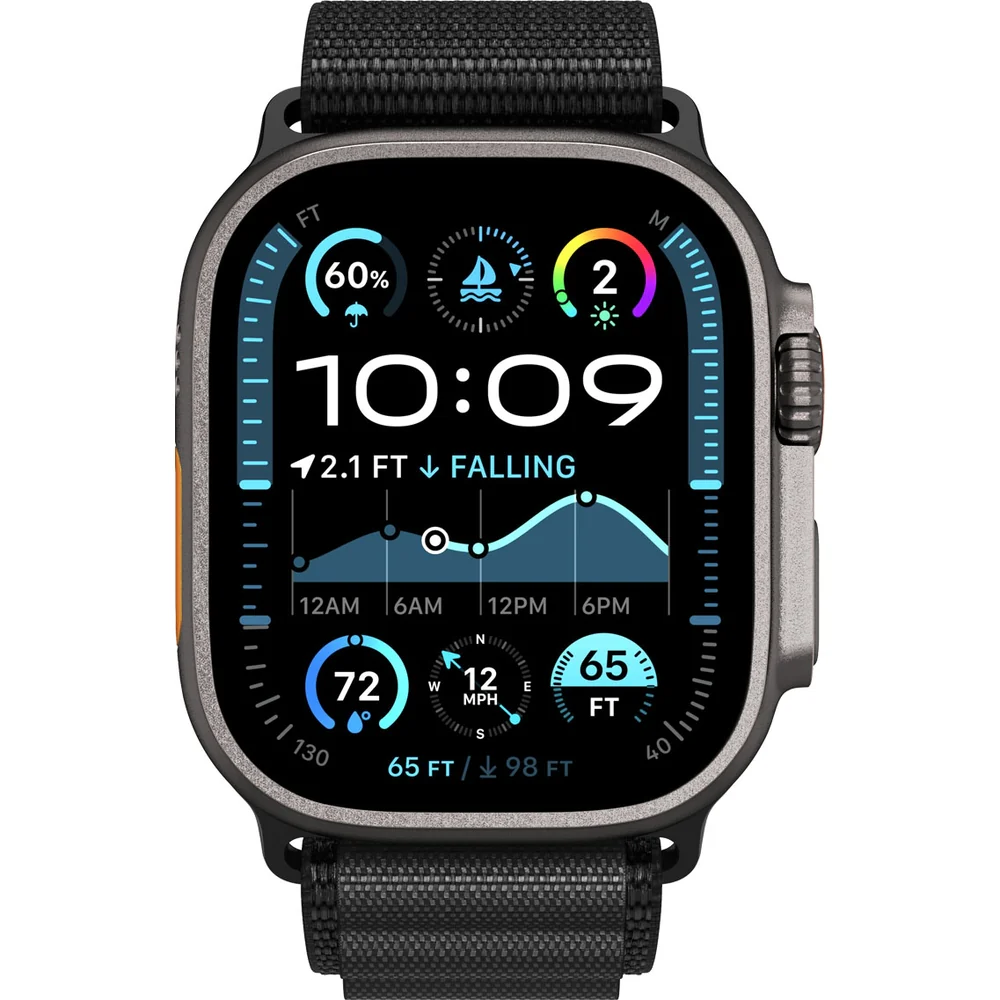 Armband für Apple Watch 49/46/45/44 mm, Spigen WBF1 Band, Schwarz - Image 4
